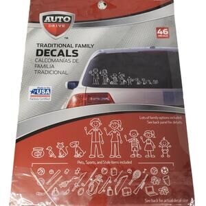 Traditional Family Car Decals For Vehicle 45 Decals Stick Figure Decals Auto